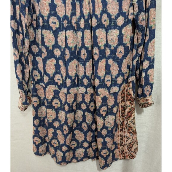 Anthropologie Tiny Paquerette Shirt Dress MEDIUM Pintucked Pleats Button Front - Picture 16 of 16